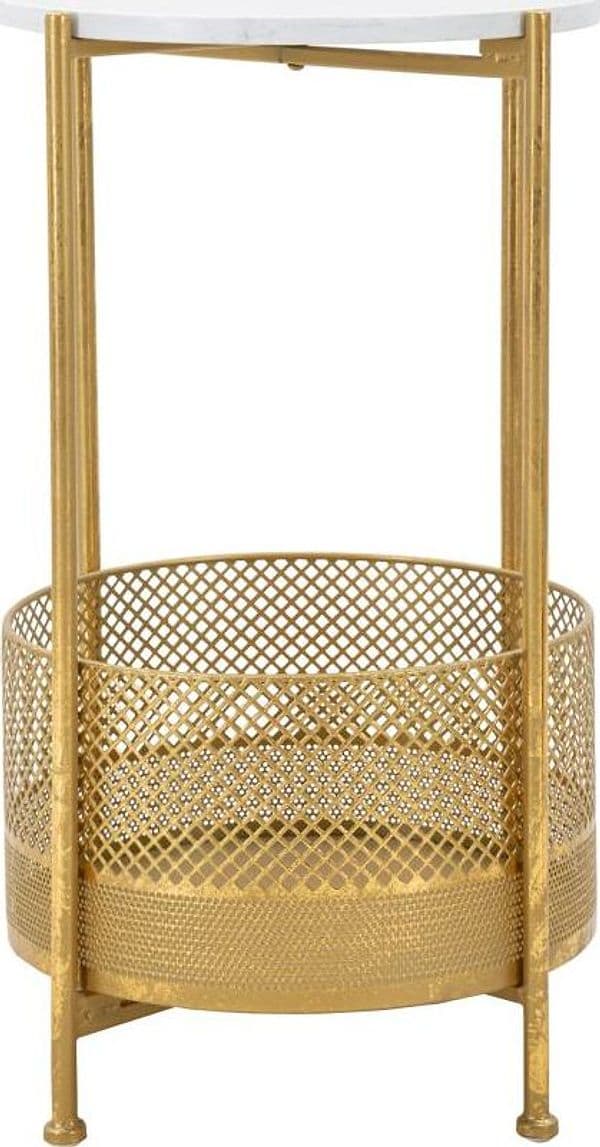 Tavolinetto-basket-struttura-in-metallo-color-oro-ripiano-marmo-per-interni