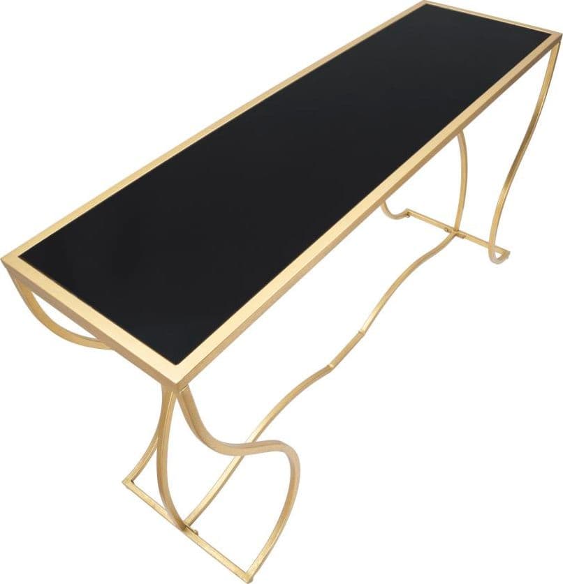 Console "Sunshine" struttura in metallo e ripiano in vetro per interni in Credenze Decor Space - Altamura, commercioVirtuoso.it