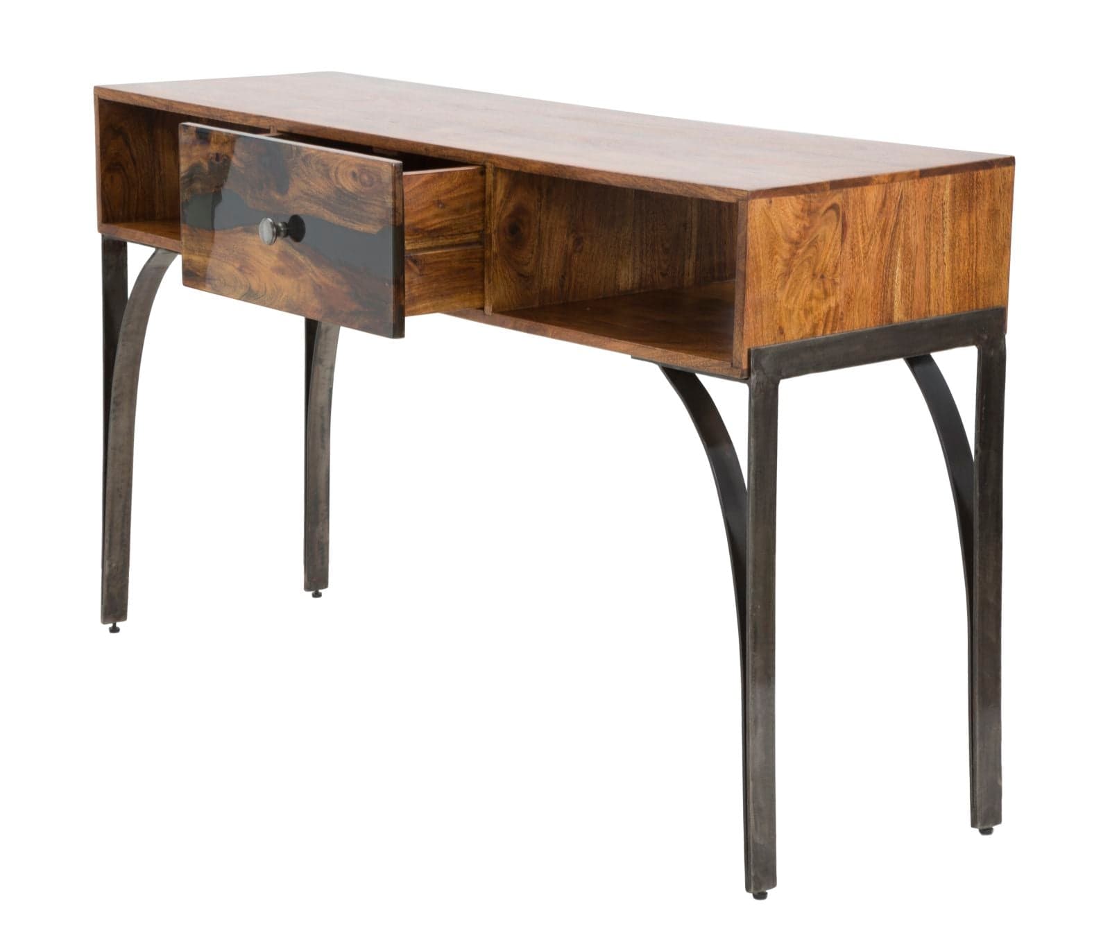 Console "Mustang" struttura in legno di acacia e metallo per interni in Credenze Decor Space - Altamura, commercioVirtuoso.it