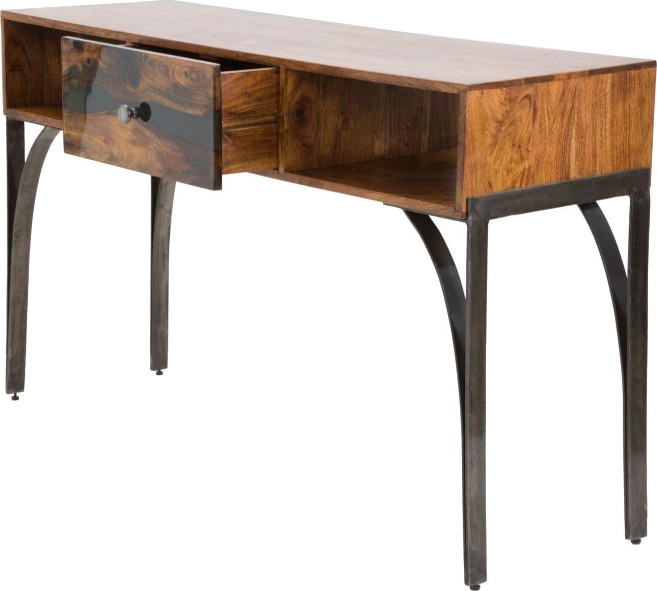 Console "Mustang" struttura in legno di acacia e metallo per interni in Credenze Decor Space - Altamura, commercioVirtuoso.it