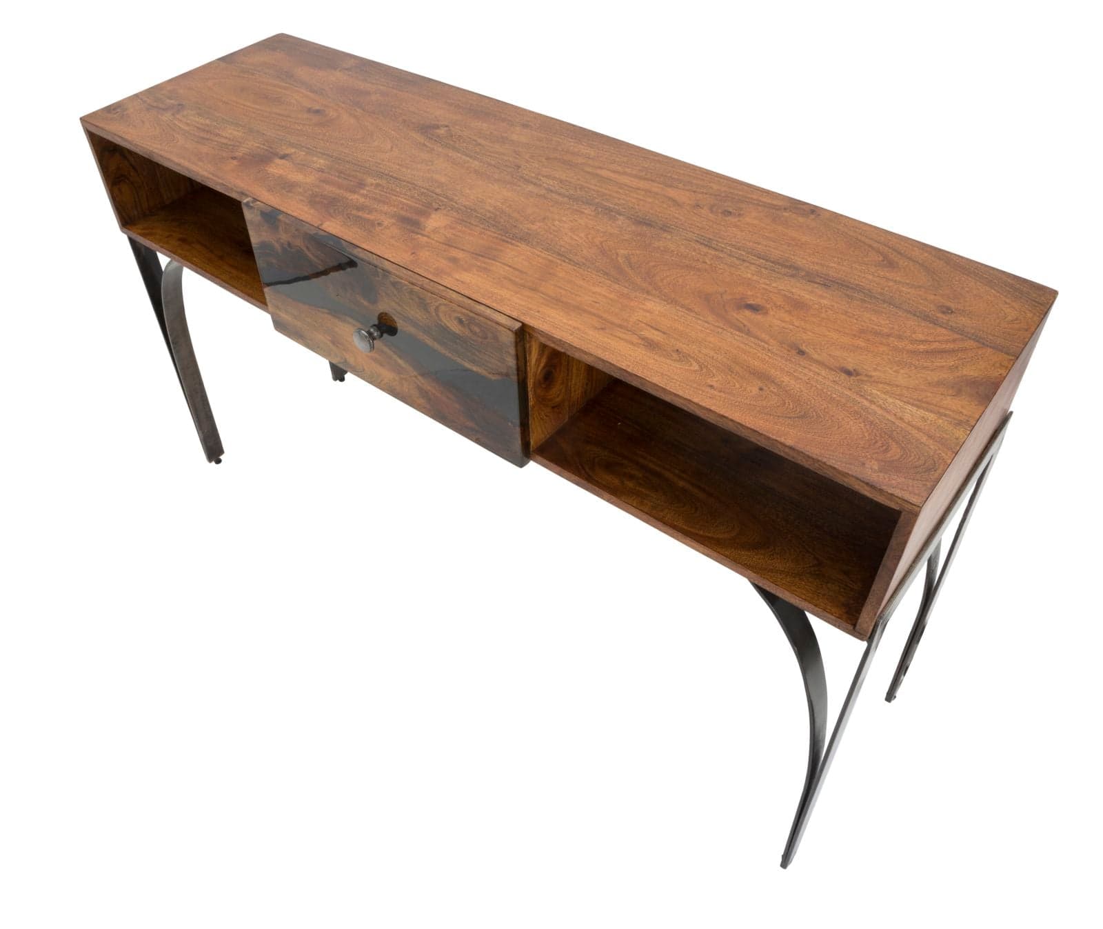 Console "Mustang" struttura in legno di acacia e metallo per interni in Credenze Decor Space - Altamura, commercioVirtuoso.it