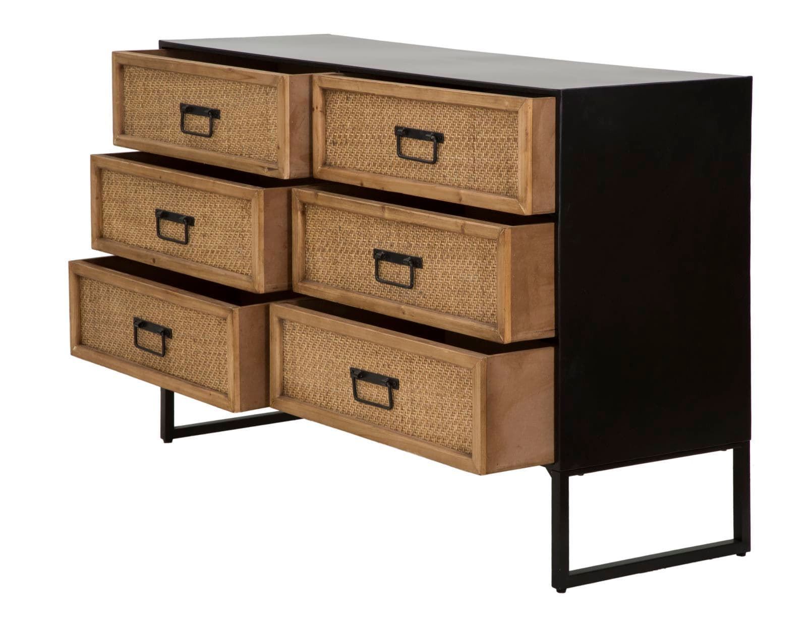 Comò "Hanoi" struttura in metallo e legno MDF per interni in Cassettiere Decor Space - Altamura, commercioVirtuoso.it