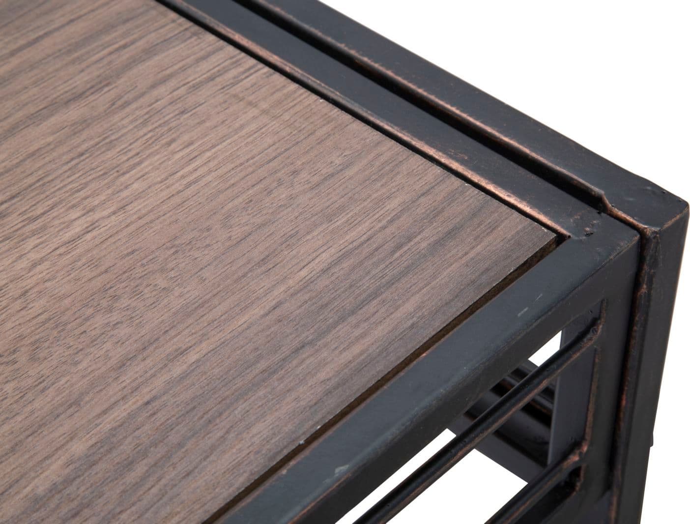 Console struttura in metallo e ripiano in legno MDF per interni in Credenze Decor Space - Altamura, commercioVirtuoso.it