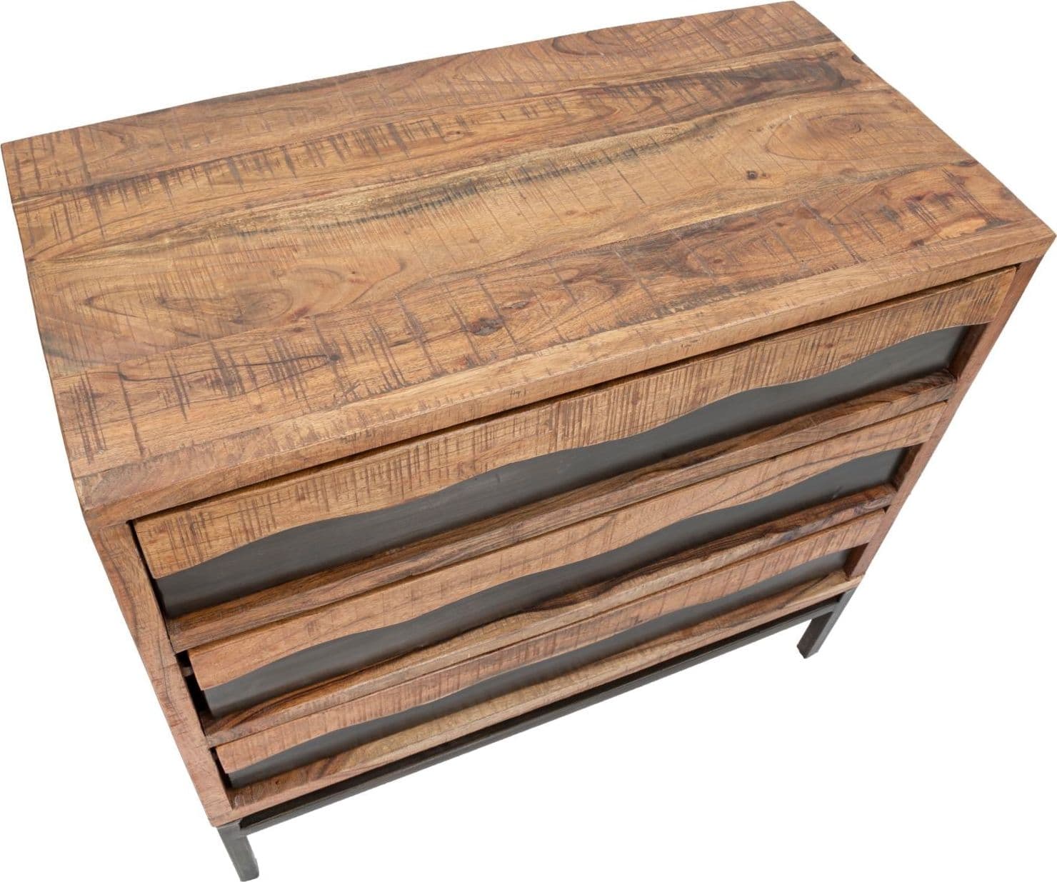 Comò "Yellowstone" struttura in legno di acacia e metallo per interni in Cassettiere Decor Space - Altamura, commercioVirtuoso.it