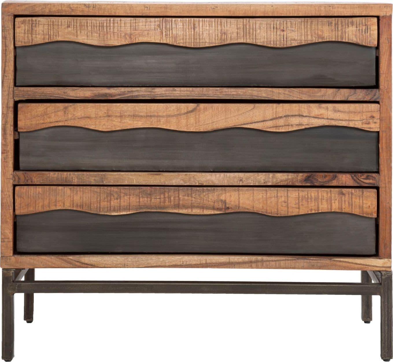 Comò "Yellowstone" struttura in legno di acacia e metallo per interni in Cassettiere Decor Space - Altamura, commercioVirtuoso.it