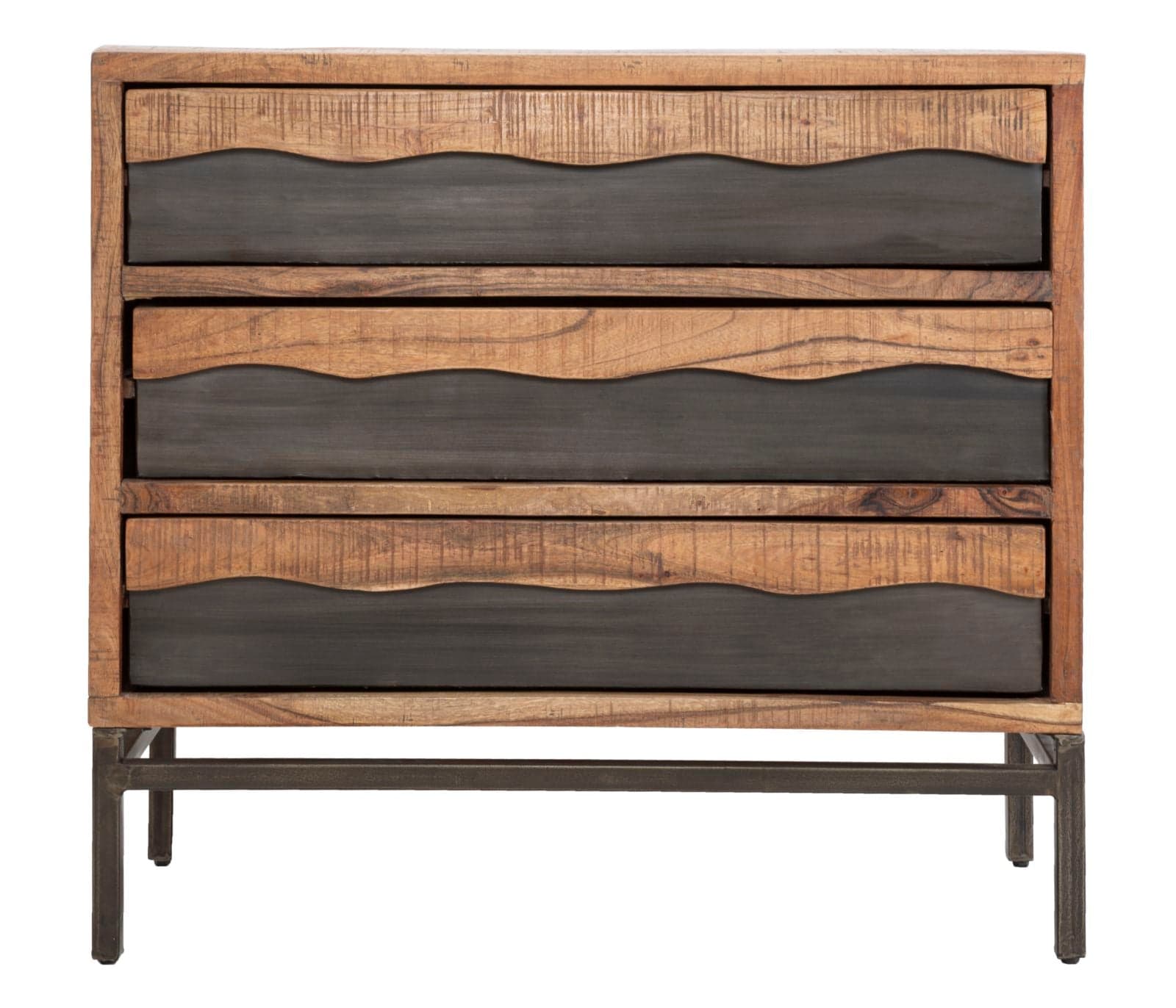 Comò "Yellowstone" struttura in legno di acacia e metallo per interni in Cassettiere Decor Space - Altamura, commercioVirtuoso.it