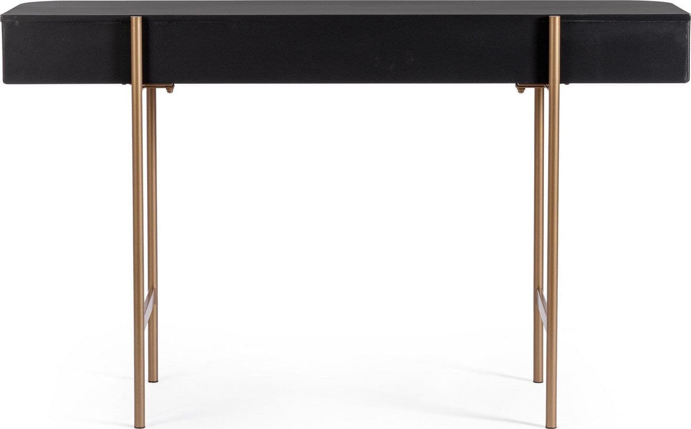Consolle "Darcy" con struttura in acciaio, piani in vetro, da 120 x 40 x 73h cm in Credenze Decor Space - Altamura, commercioVirtuoso.it