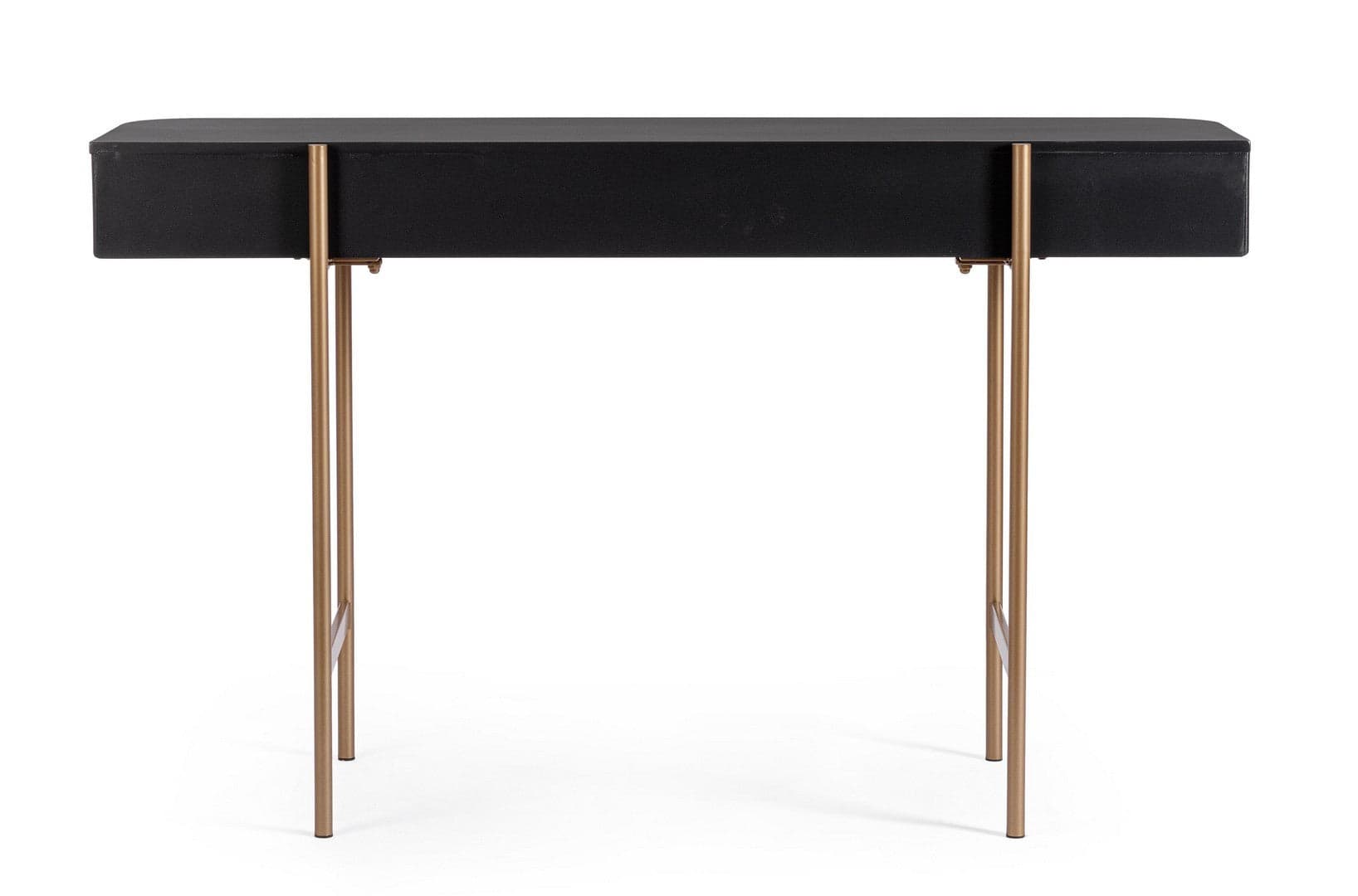 Consolle "Darcy" con struttura in acciaio, piani in vetro, da 120 x 40 x 73h cm in Credenze Decor Space - Altamura, commercioVirtuoso.it