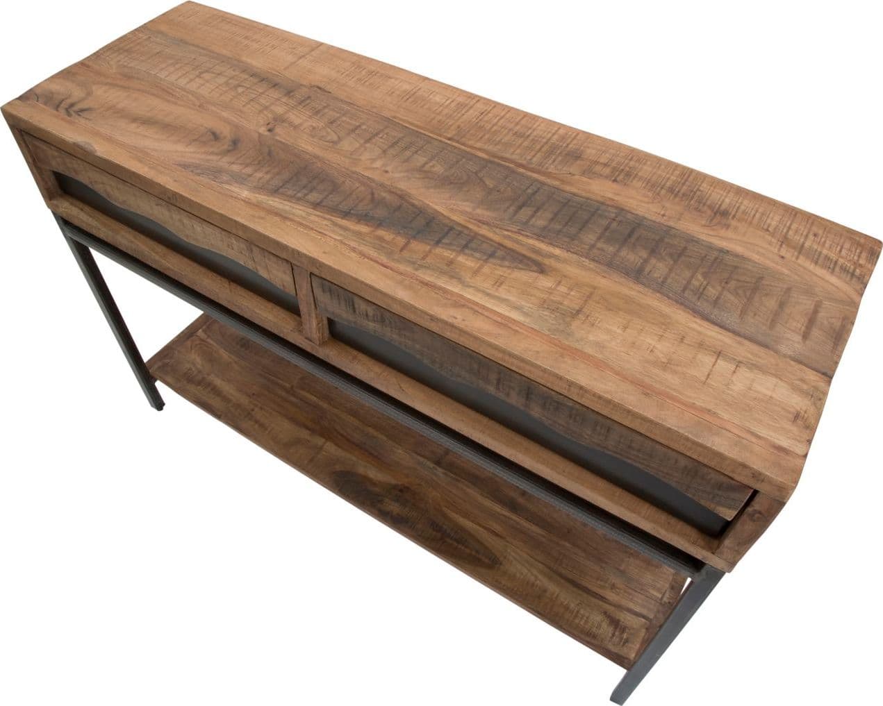 Console "Yellowstone" struttura in legno di acacia e metallo per interni in Credenze Decor Space - Altamura, commercioVirtuoso.it