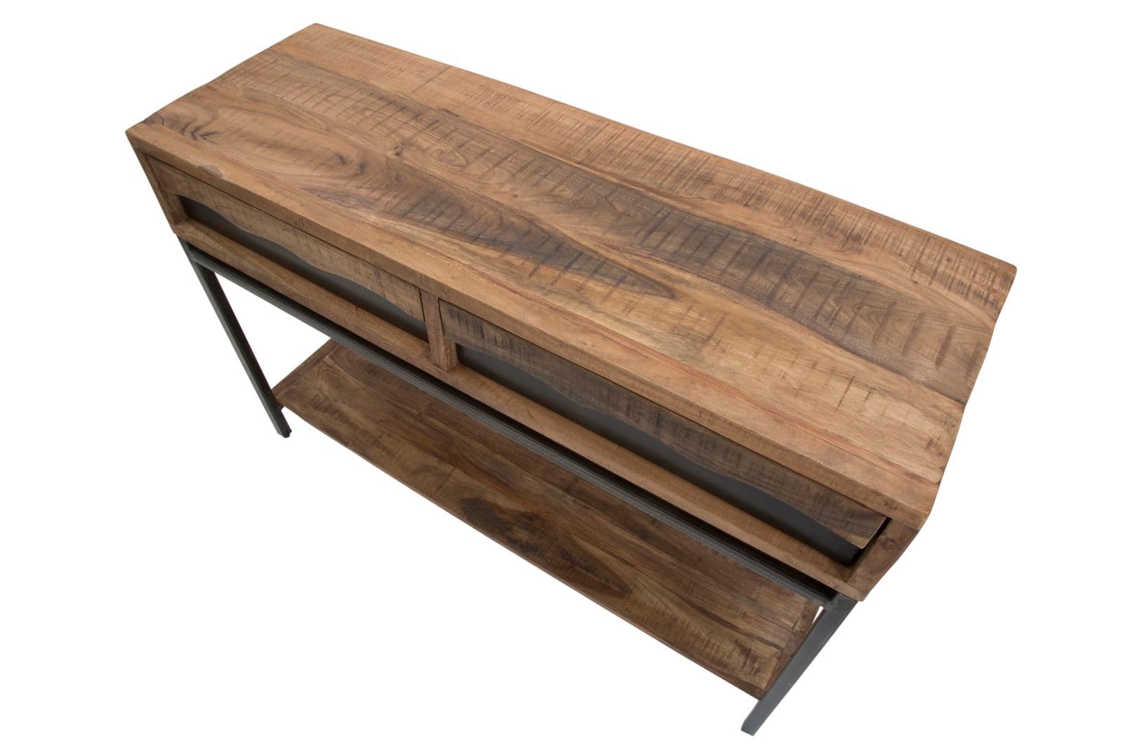 Console "Yellowstone" struttura in legno di acacia e metallo per interni in Credenze Decor Space - Altamura, commercioVirtuoso.it