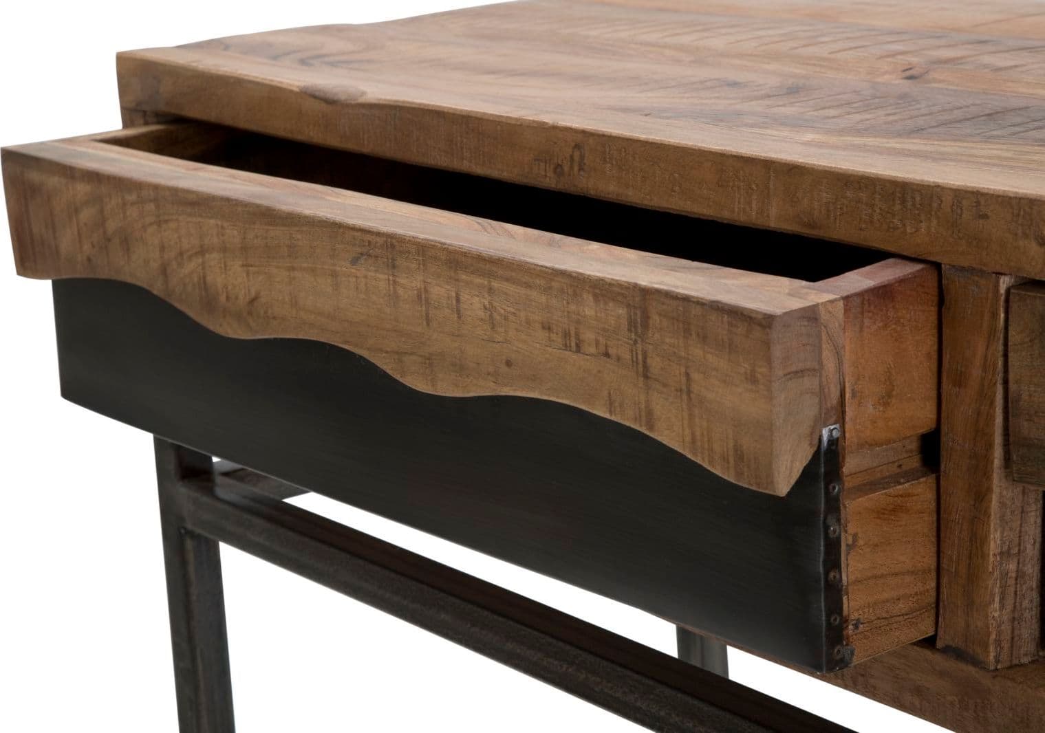 Console "Yellowstone" struttura in legno di acacia e metallo per interni in Credenze Decor Space - Altamura, commercioVirtuoso.it