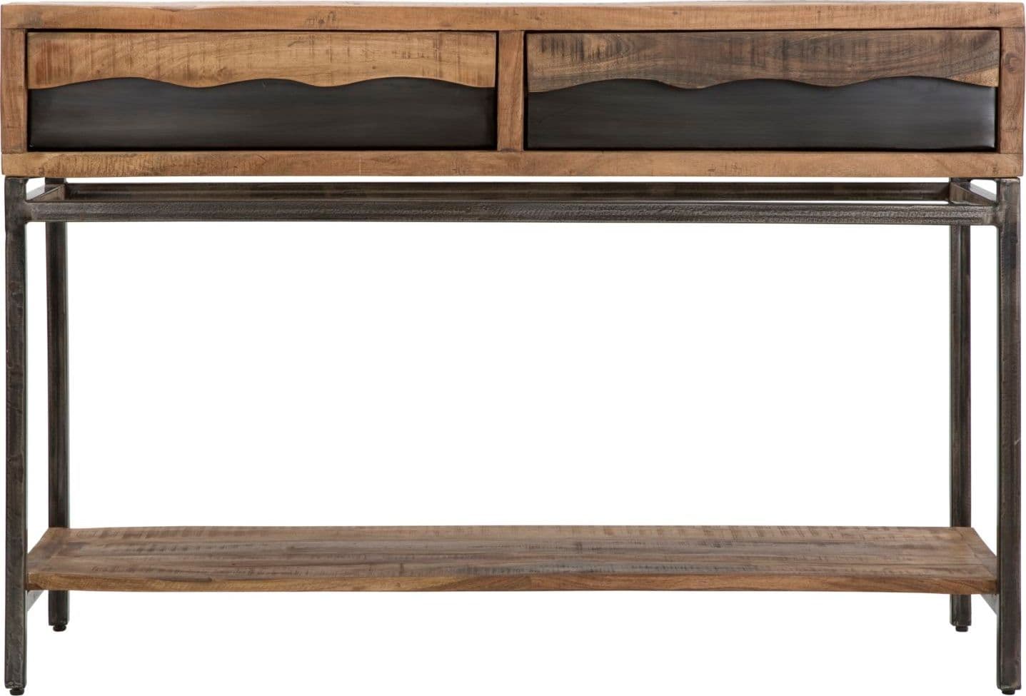 Console "Yellowstone" struttura in legno di acacia e metallo per interni in Credenze Decor Space - Altamura, commercioVirtuoso.it