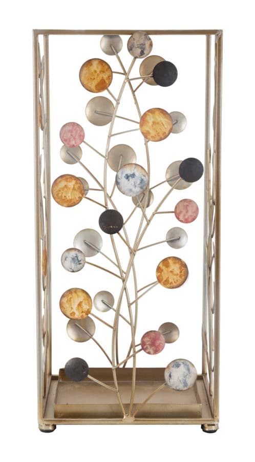 Porta ombrelli "Bixy" quadrato struttura in ferro con motivi decorativi in Portaombrelli Decor Space - Altamura, commercioVirtuoso.it