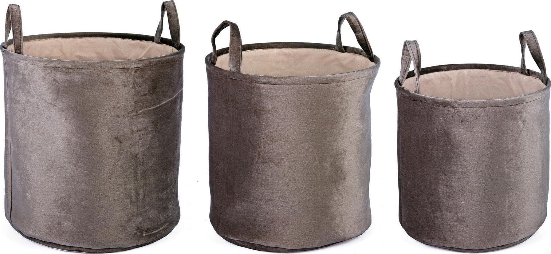 Set 3 porta oggetti "Velvet" in poliestere in Organizer per cassetti Decor Space - Altamura, commercioVirtuoso.it