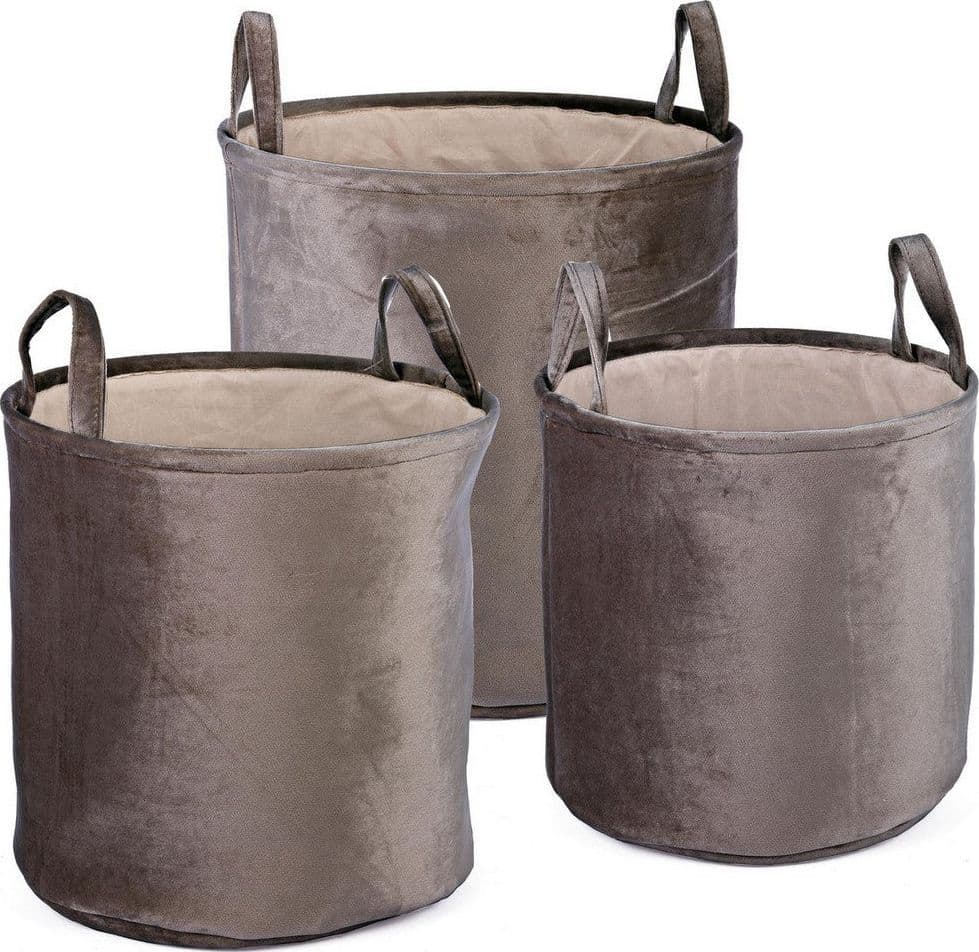 Set 3 porta oggetti "Velvet" in poliestere in Organizer per cassetti Decor Space - Altamura, commercioVirtuoso.it