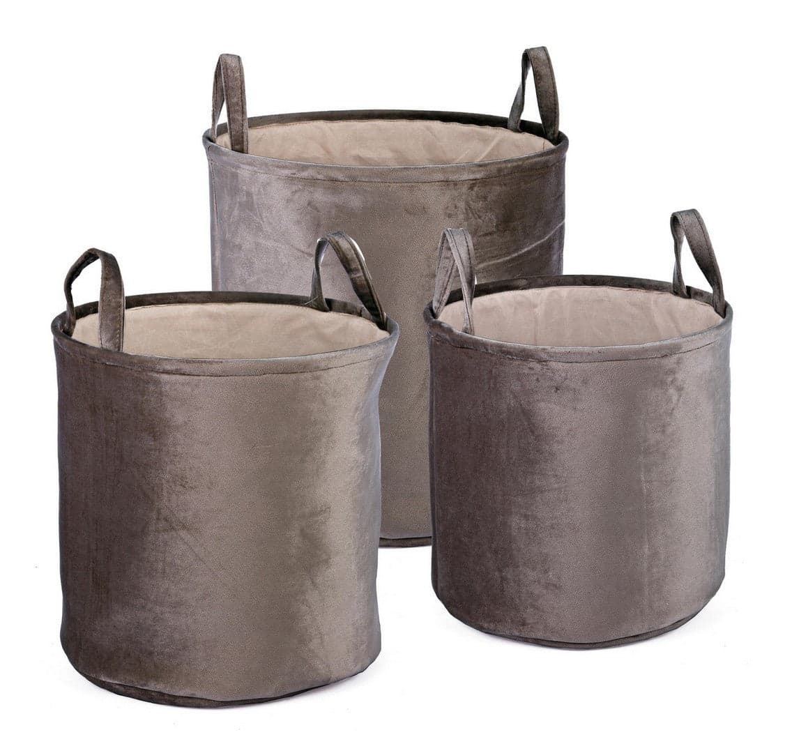 Set 3 porta oggetti "Velvet" in poliestere in Organizer per cassetti Decor Space - Altamura, commercioVirtuoso.it