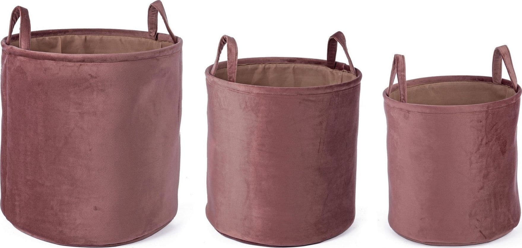 Set 3 porta oggetti "Velvet" in poliestere in Organizer per cassetti Decor Space - Altamura, commercioVirtuoso.it
