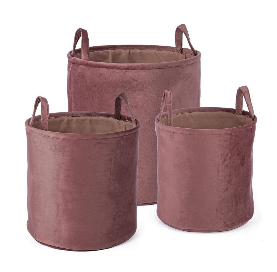 Set 3 porta oggetti "Velvet" in poliestere in Organizer per cassetti Decor Space - Altamura, commercioVirtuoso.it