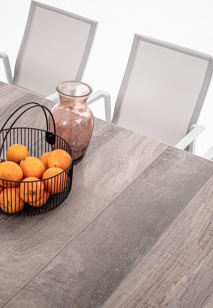 Tavolo rettangolare "Mason" con struttura in alluminio, piano in ceramica - 22