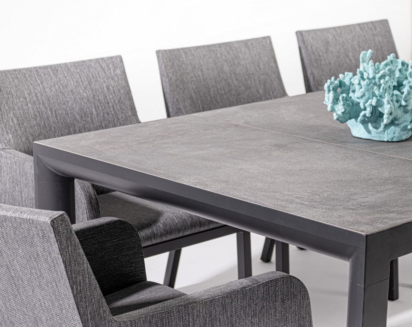 Tavolo rettangolare "Mason" con struttura in alluminio, piano in ceramica - 46