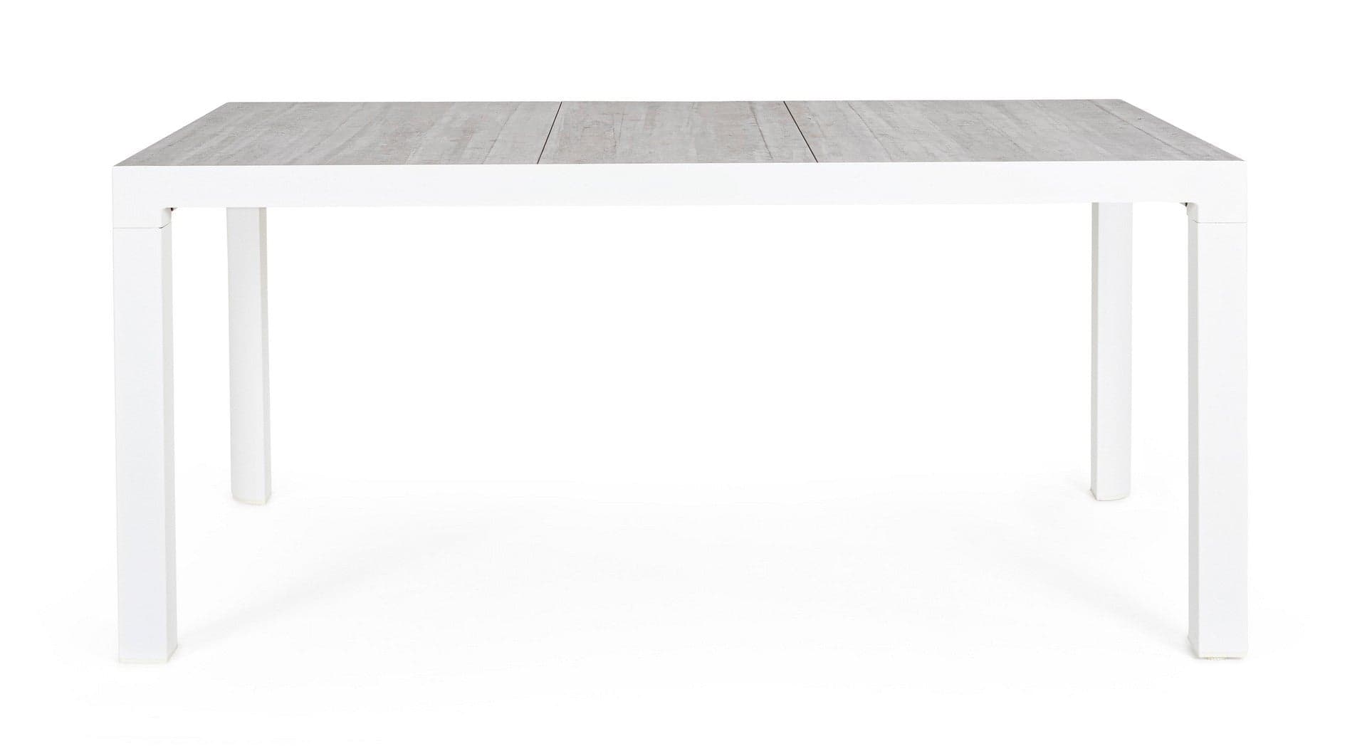 Tavolo rettangolare "Mason" con struttura in alluminio, piano in ceramica in Tavoli standard Decor Space - Altamura, commercioVirtuoso.it