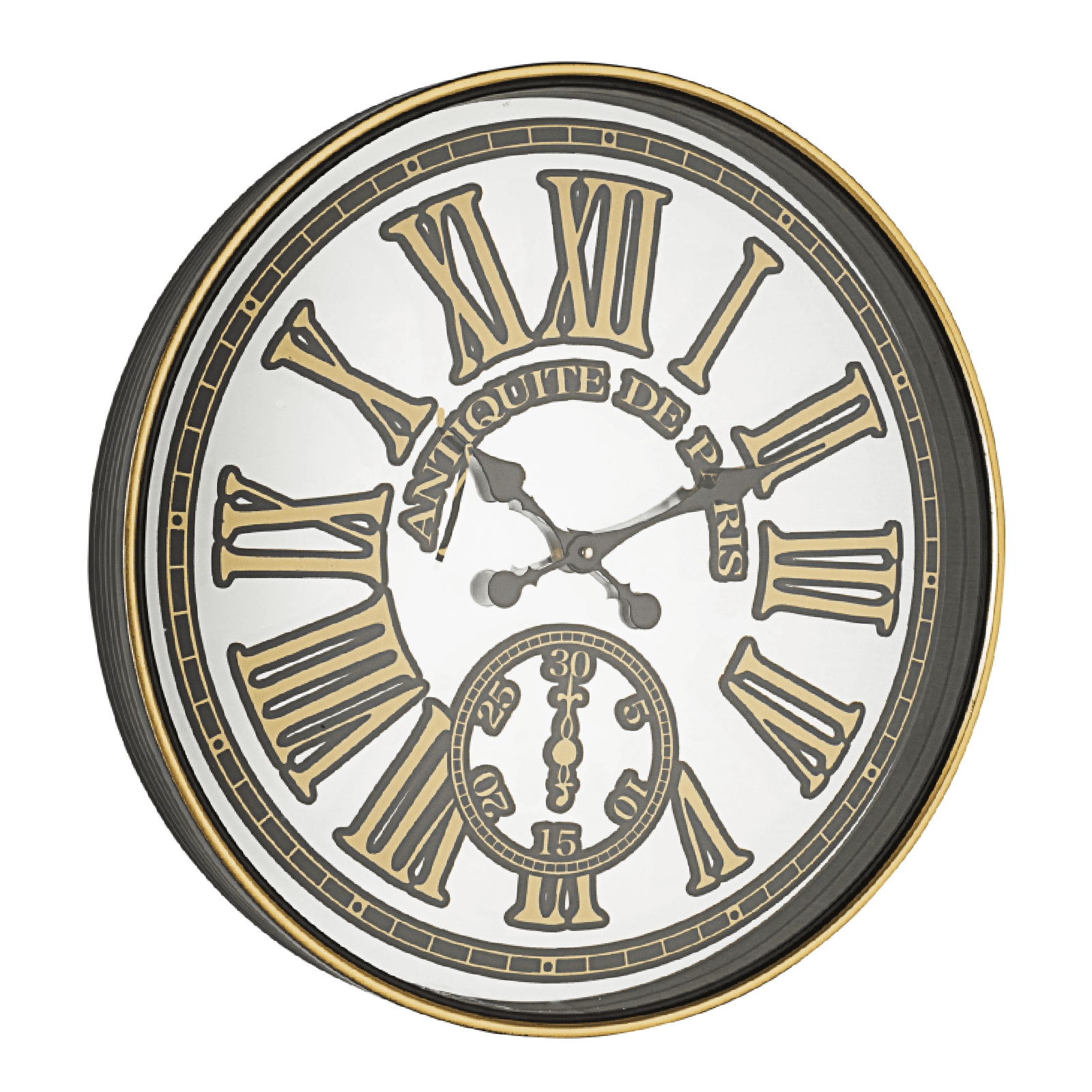 Orologio da parete "Jerome" in acciaio a batteria Ø 60x7.5 cm in Orologi da parete Decor Space - Altamura, commercioVirtuoso.it