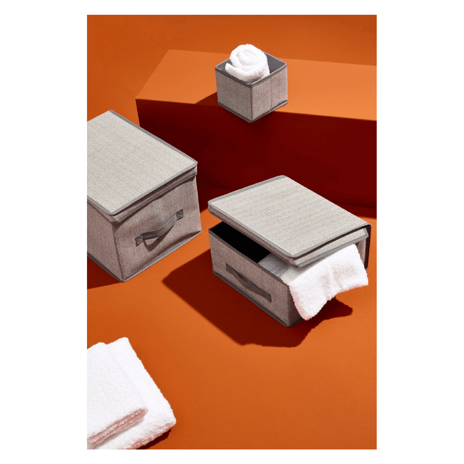 Scatola "Tidy" con 2 manici pieghevole in Organizer per cassetti Decor Space - Altamura, commercioVirtuoso.it