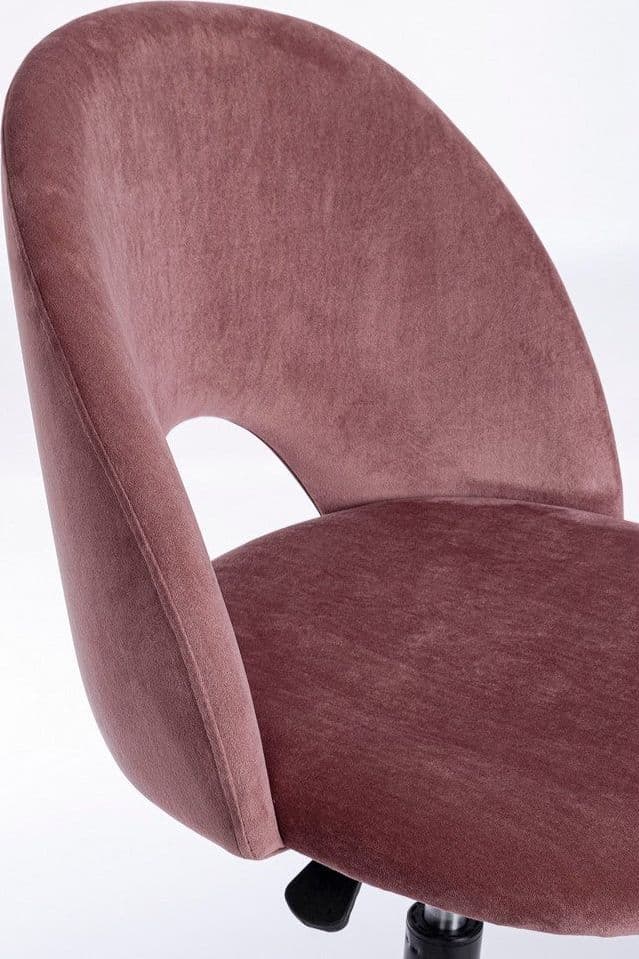 Sedia "Linzey" da ufficio ergonomica, rivestimento in velluto, con ruote, altezza regolabile in Poltrone Decor Space - Altamura, commercioVirtuoso.it