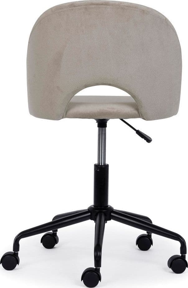 Sedia "Linzey" da ufficio ergonomica, rivestimento in velluto, con ruote, altezza regolabile in Poltrone Decor Space - Altamura, commercioVirtuoso.it