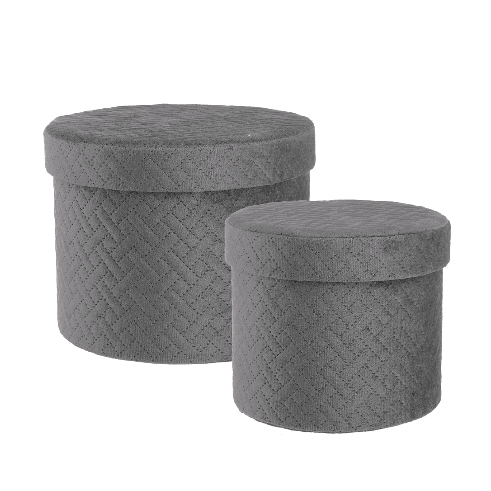 Set 2 scatola "Averill" struttura in cartone e rivestimento in poliestere in Organizer per cassetti Decor Space - Altamura, commercioVirtuoso.it