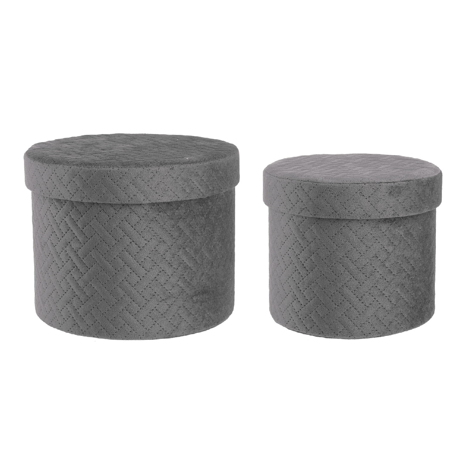 Set 2 scatola "Averill" struttura in cartone e rivestimento in poliestere in Organizer per cassetti Decor Space - Altamura, commercioVirtuoso.it