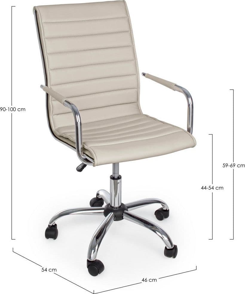 Poltrona "Perth" da ufficio ergonomica con braccioli, altezza regolabile in Poltrone Decor Space - Altamura, commercioVirtuoso.it