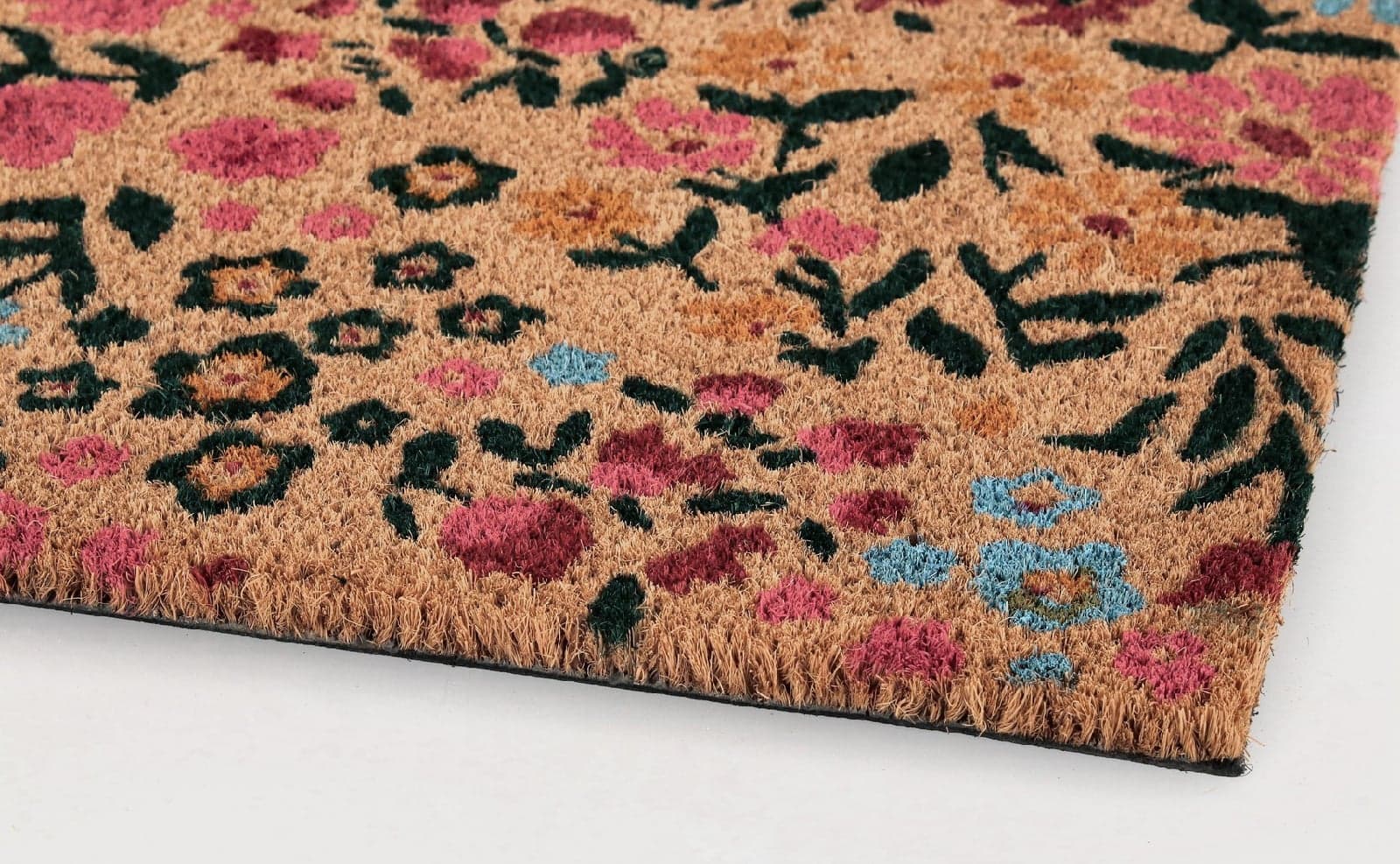 Zerbino in fibra di cocco "Floreale" 40x60 cm in Tappeti Decor Space - Altamura, commercioVirtuoso.it