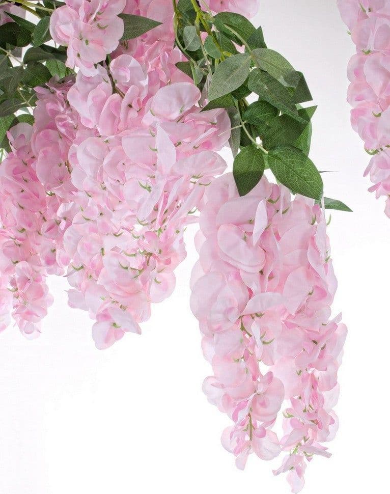 Albero artificiale da giardino "Glicine" rosa, con petali e foglie, 200x320h cm in Piante artificiali Decor Space - Altamura, commercioVirtuoso.it