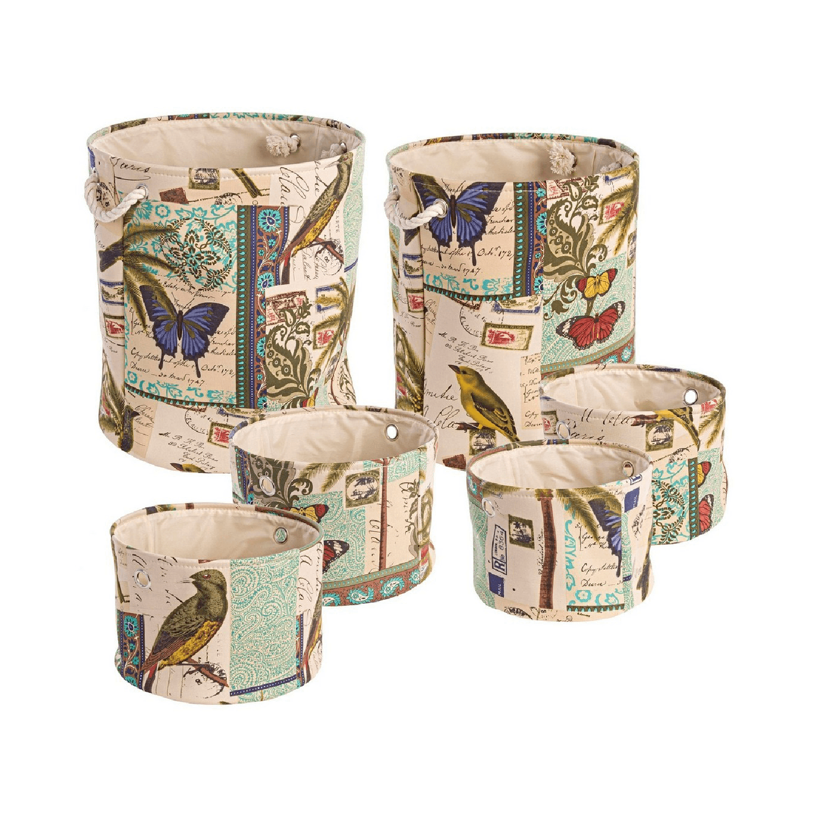 Set 6 porta oggetti "Botanic" in plastica in Organizer per cassetti Decor Space - Altamura, commercioVirtuoso.it