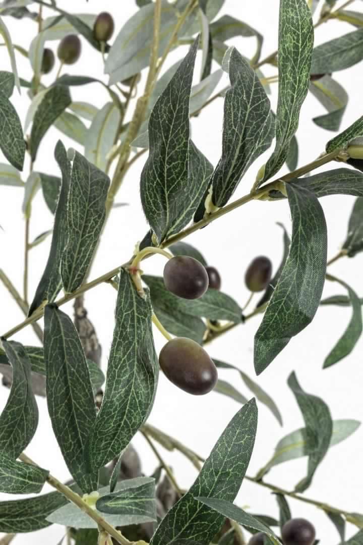 Pianta artificiale "Ulivo" con vaso in plastica, 492 foglie, 120 cm in Piante artificiali Decor Space - Altamura, commercioVirtuoso.it