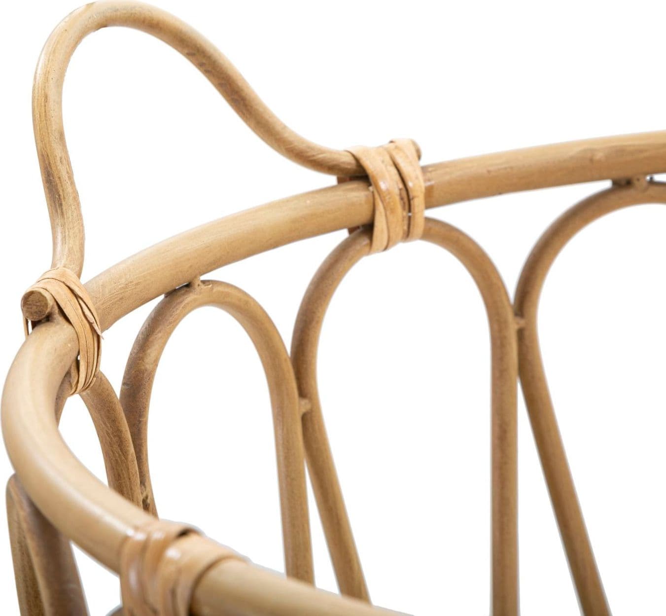 Cesta "Panama" in metallo con maniglie e finiture in rattan per interni in Soprammobili Decor Space - Altamura, commercioVirtuoso.it