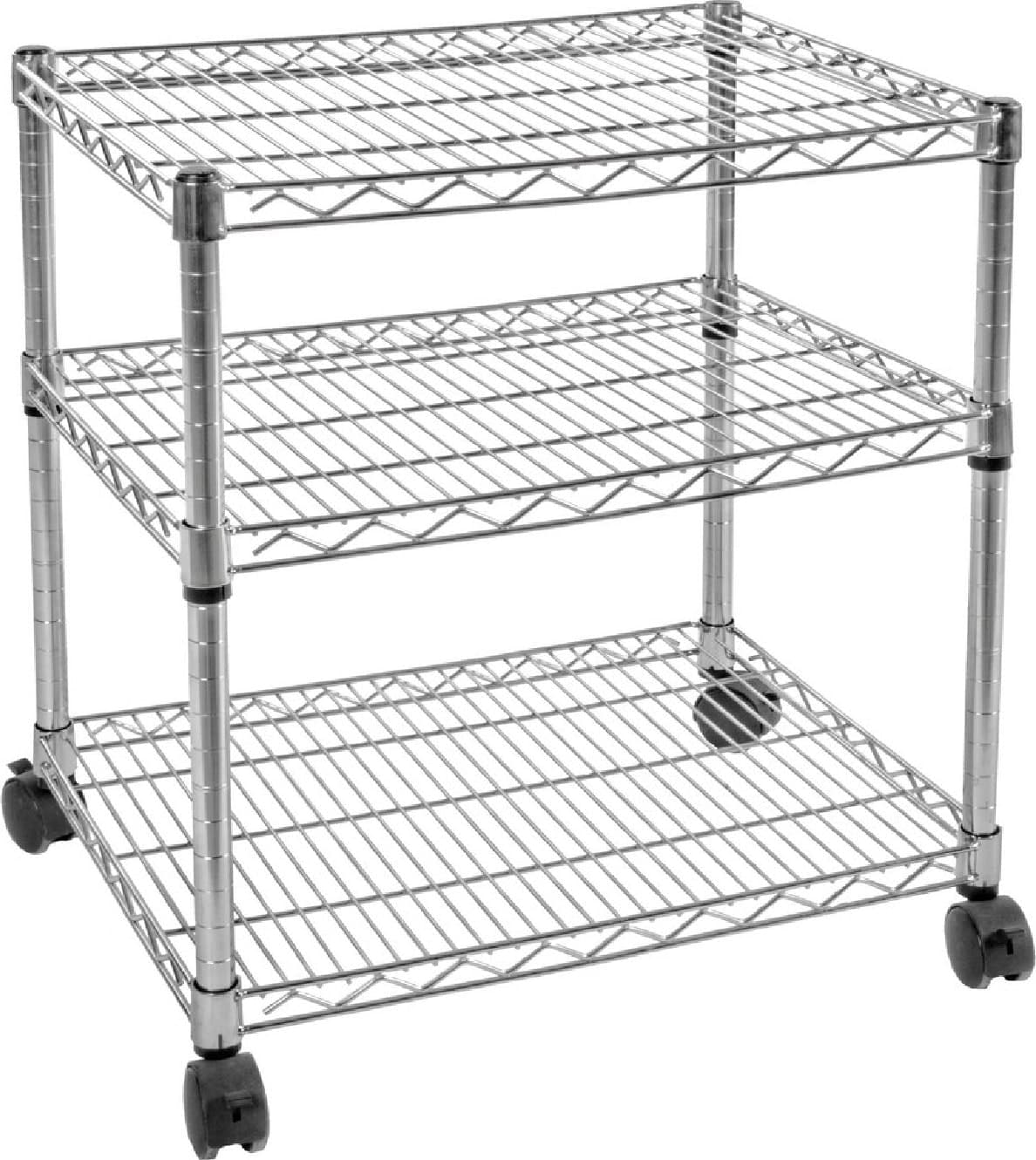 Carrello 3 piani "Cromo Lux" in acciaio cromato in Organizer per cassetti Decor Space - Altamura, commercioVirtuoso.it