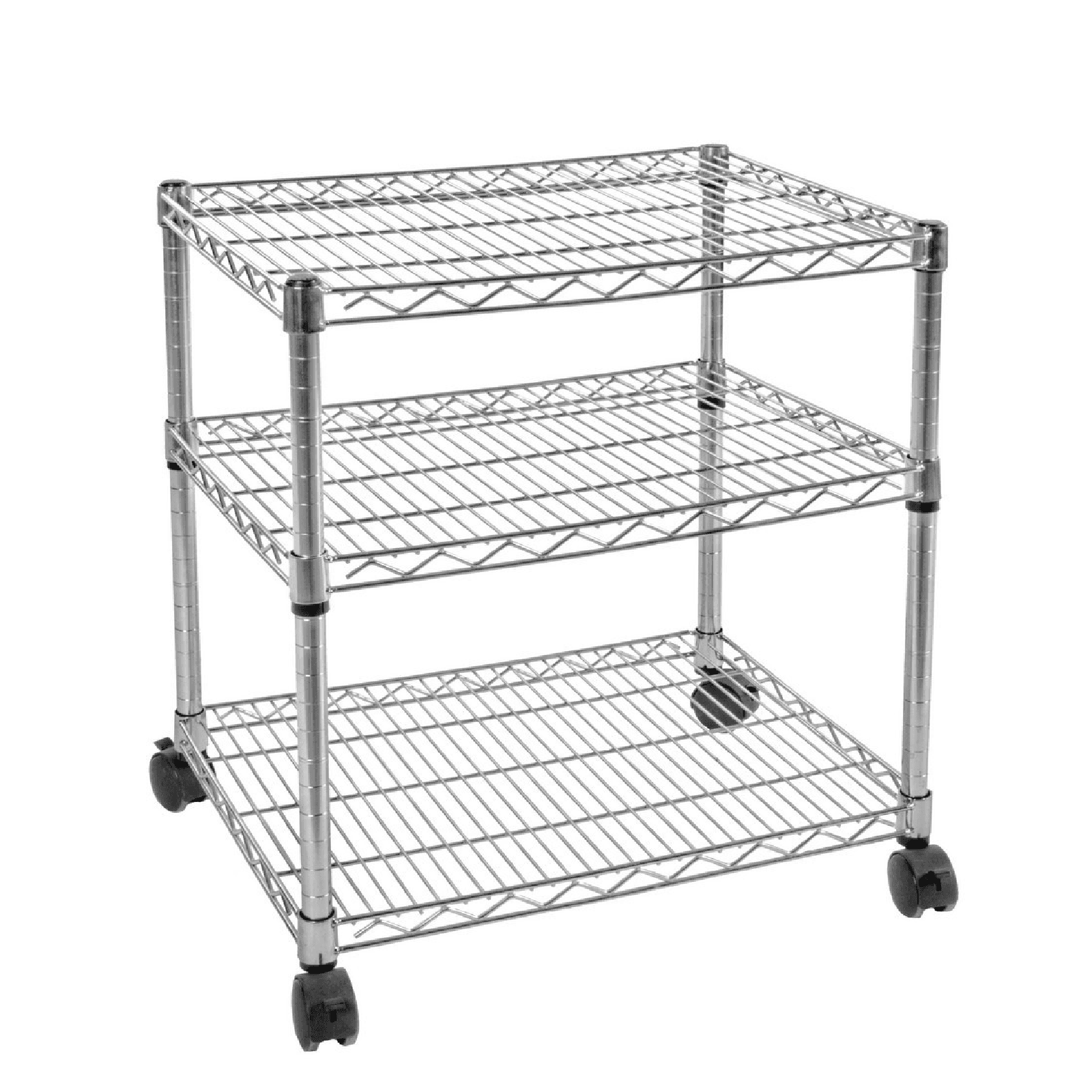 Carrello 3 piani "Cromo Lux" in acciaio cromato in Organizer per cassetti Decor Space - Altamura, commercioVirtuoso.it