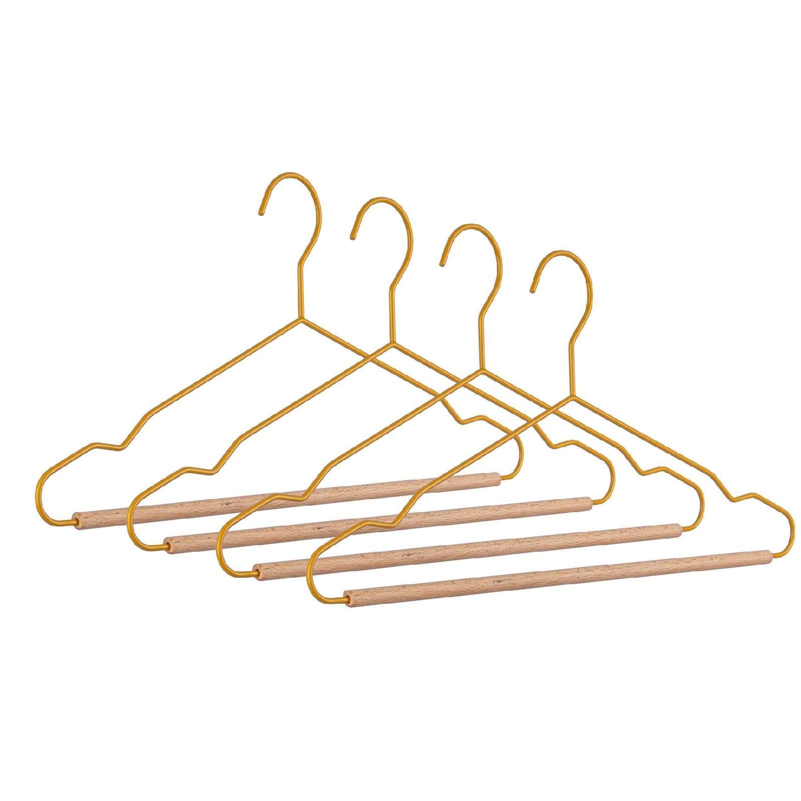 Set 4 gruccia "C Barra Pastel" in legno e acciaio in Organizer per cassetti Decor Space - Altamura, commercioVirtuoso.it