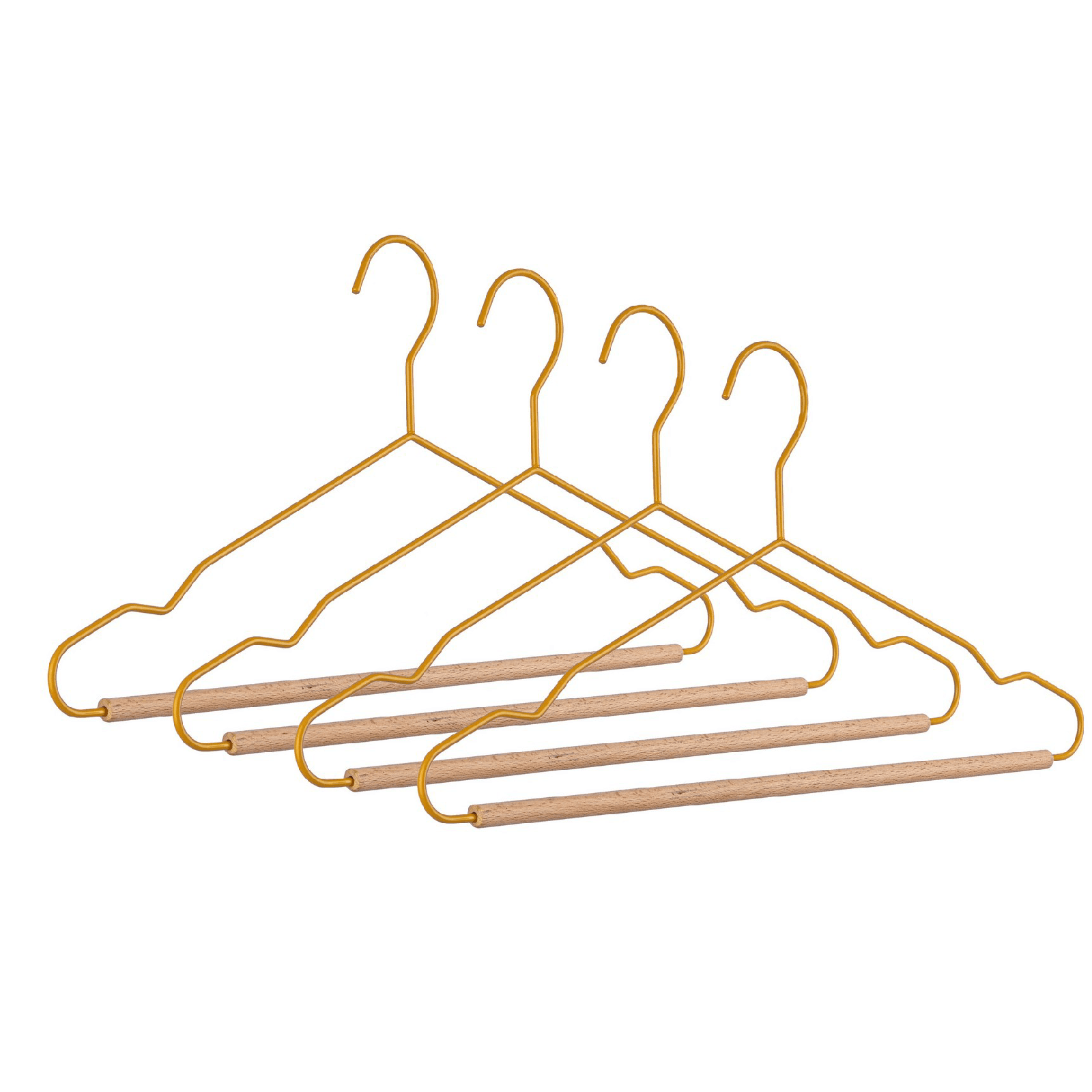 Set 4 gruccia "C Barra Pastel" in legno e acciaio in Organizer per cassetti Decor Space - Altamura, commercioVirtuoso.it