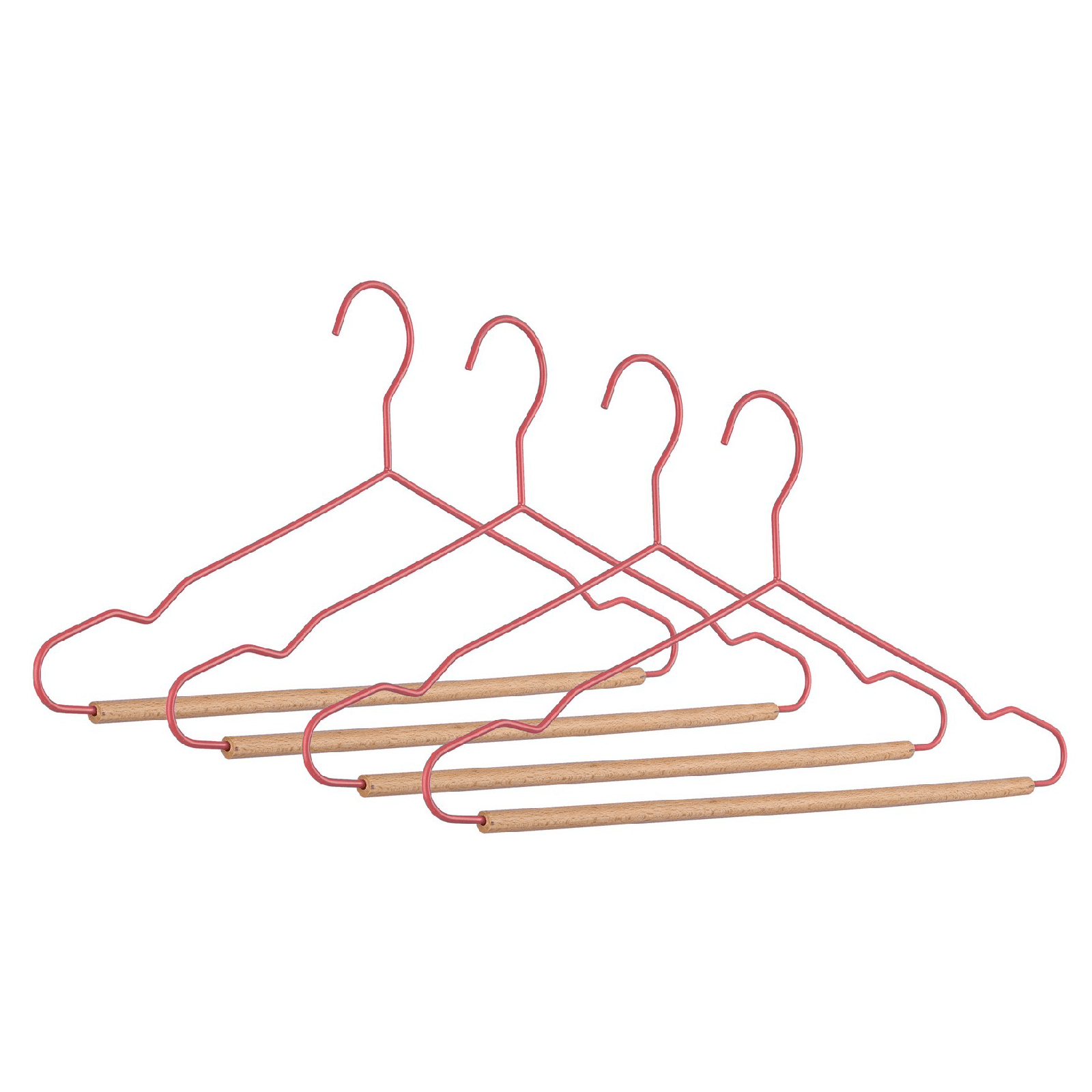 Set 4 gruccia "C Barra Pastel" in legno e acciaio in Organizer per cassetti Decor Space - Altamura, commercioVirtuoso.it