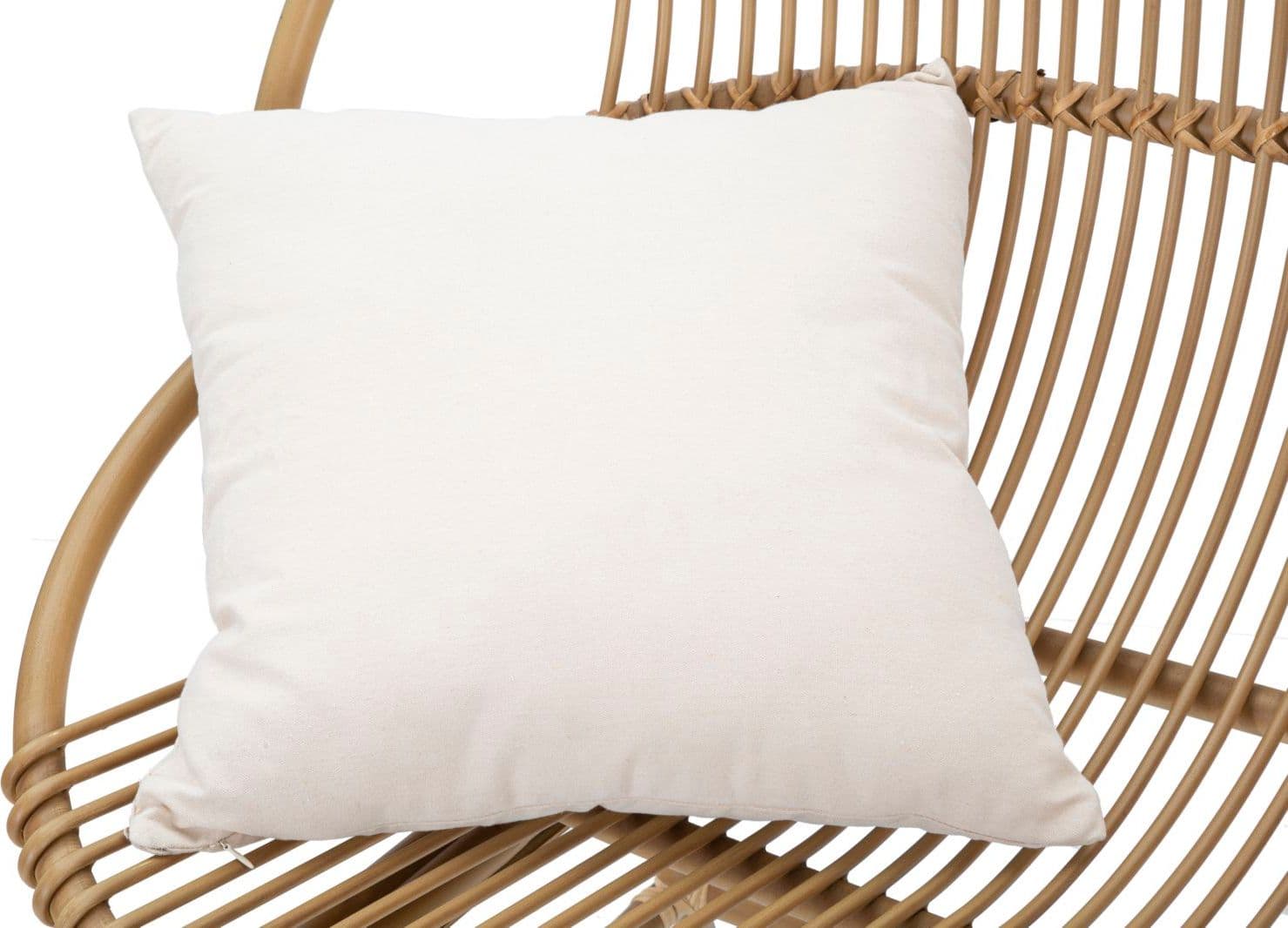 Divanetto "Panama" 2 posti in metallo e rattan con 2 cuscini per interni in Divani Decor Space - Altamura, commercioVirtuoso.it