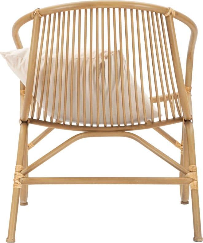 Poltrona "Panama" in metallo e rattan con cuscino per interni in Poltrone Decor Space - Altamura, commercioVirtuoso.it