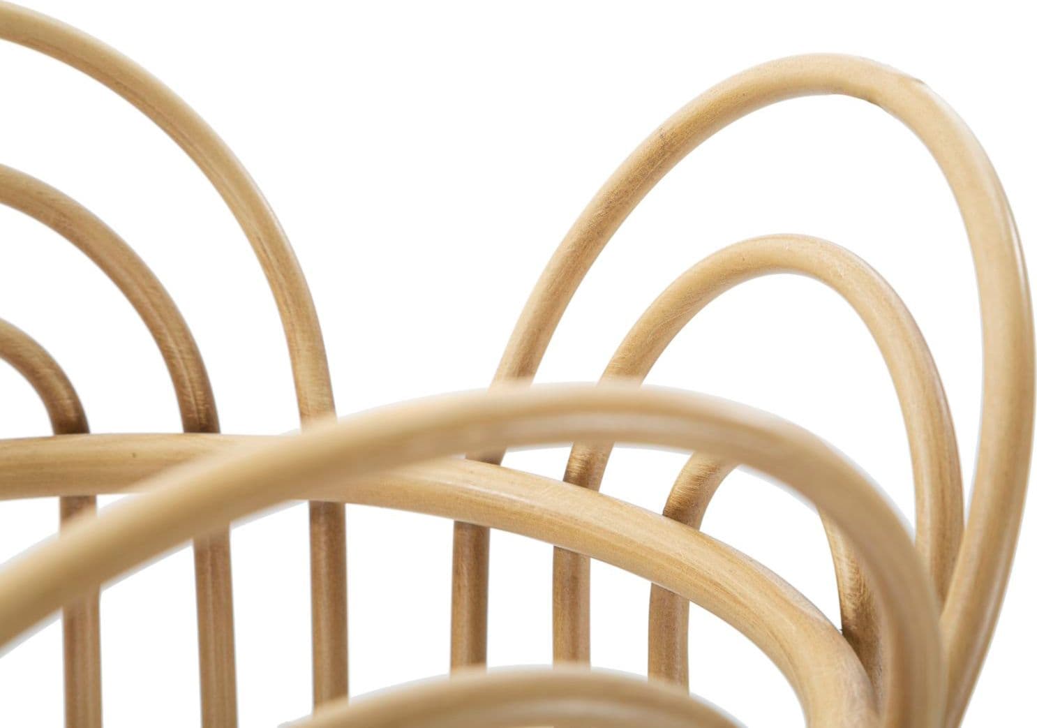 Porta vaso "Panama" in metallo con finiture in rattan per interni in Soprammobili Decor Space - Altamura, commercioVirtuoso.it