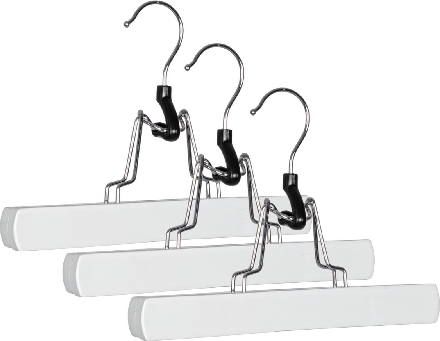Set 3 Gruccia pantaloni "Clack" in legno di loto ed acciaio cromato in Organizer per cassetti Decor Space - Altamura, commercioVirtuoso.it