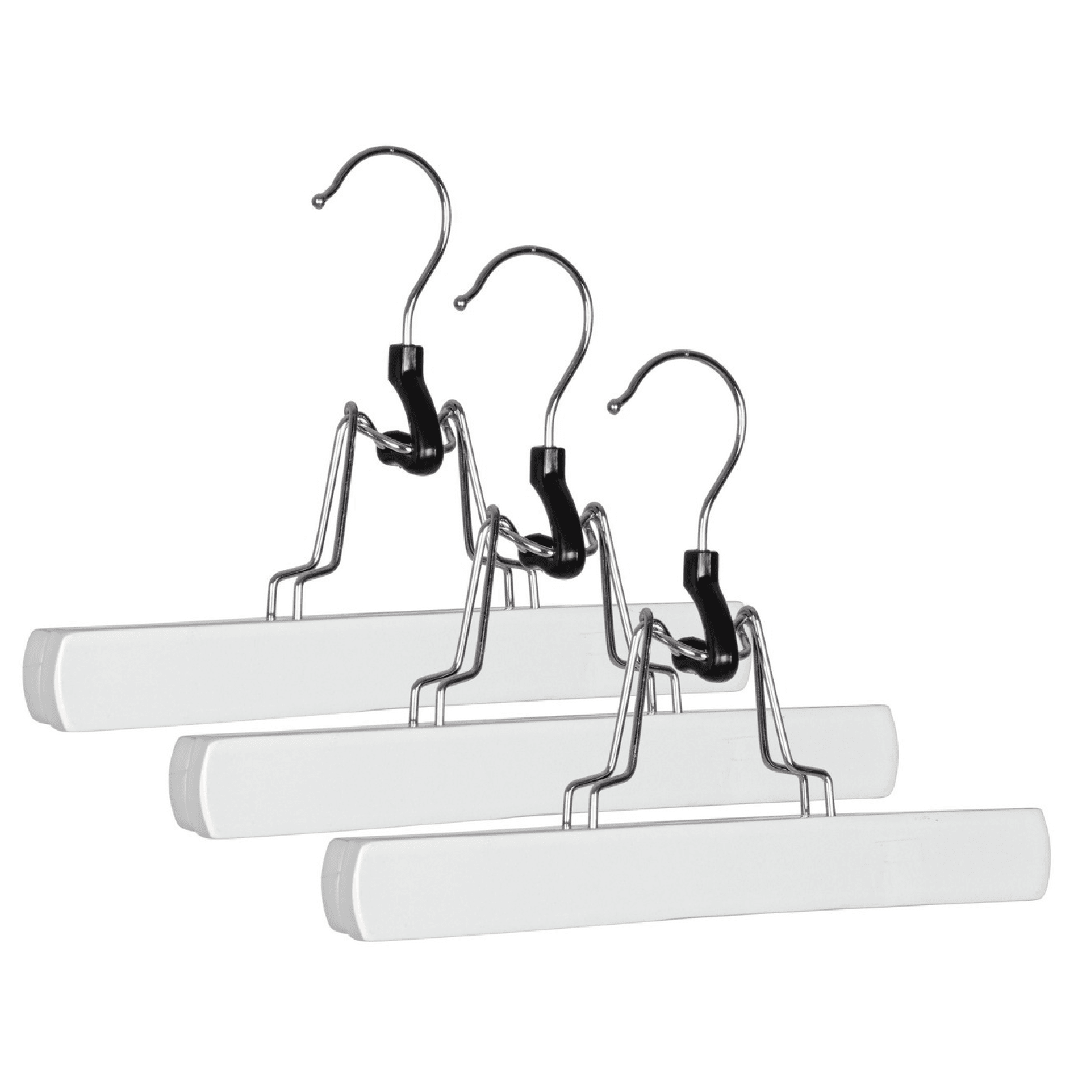 Set 3 Gruccia pantaloni "Clack" in legno di loto ed acciaio cromato in Organizer per cassetti Decor Space - Altamura, commercioVirtuoso.it