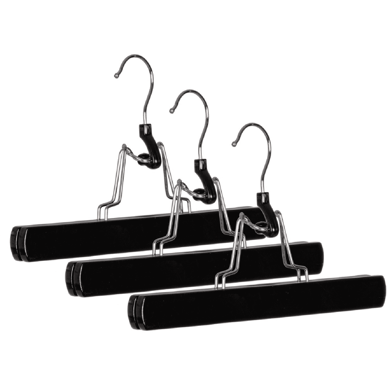 Set 3 Gruccia pantaloni "Clack" in legno di loto ed acciaio cromato in Organizer per cassetti Decor Space - Altamura, commercioVirtuoso.it