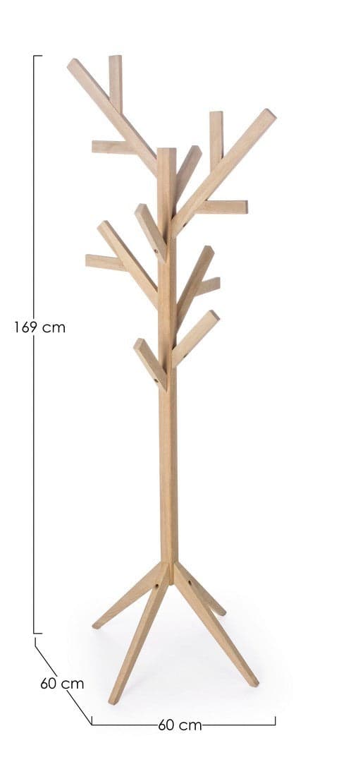 Appendiabiti "Daiki Tree" in legno di quercia da assemblare in Appendiabiti Decor Space - Altamura, commercioVirtuoso.it