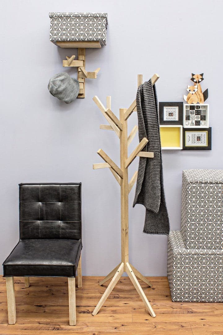 Appendiabiti "Daiki Tree" in legno di quercia da assemblare in Appendiabiti Decor Space - Altamura, commercioVirtuoso.it